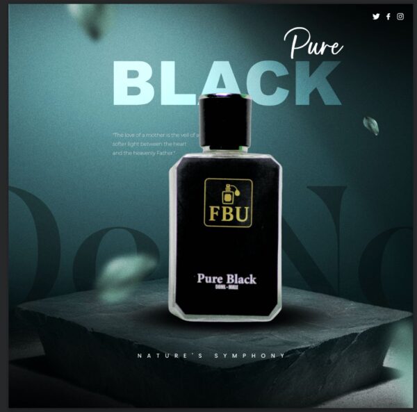 FBU Pure Black For Men - Image 2
